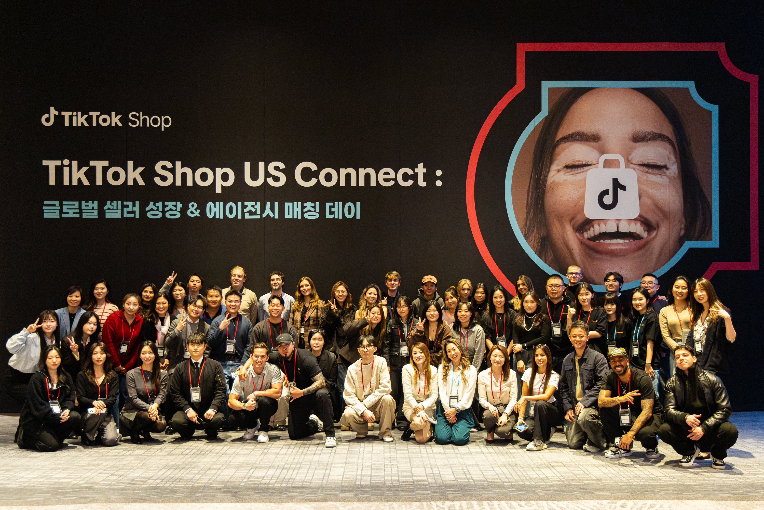 Creatify team on stage at the TikTok Shop US Connect summit in Seoul